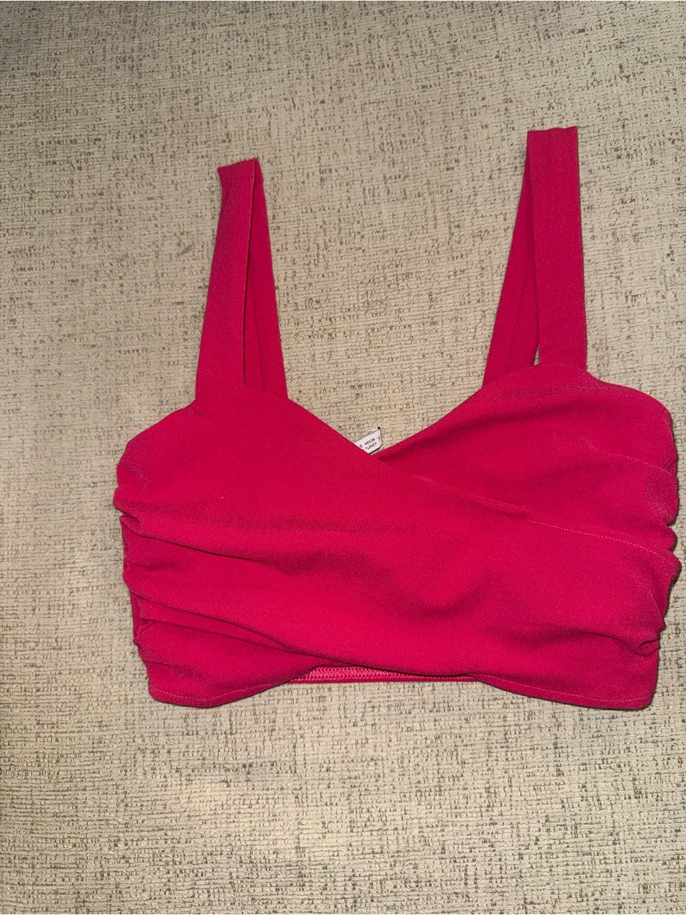 Zara Hot Pink Cropped Tank Top